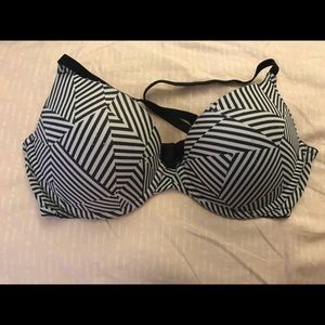 PINK striped push up bra